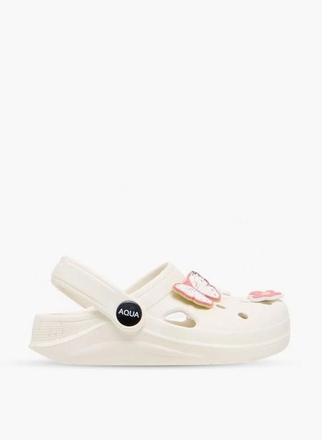 أكوا صنادل بناتي مزينة بحزام خلفي