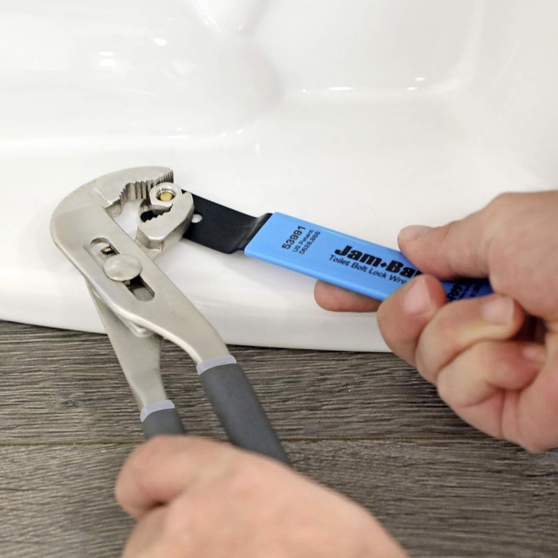 Fluidmaster 7110M-010-P8 Jam-Bar Toilet Tool, Blue - Image 1