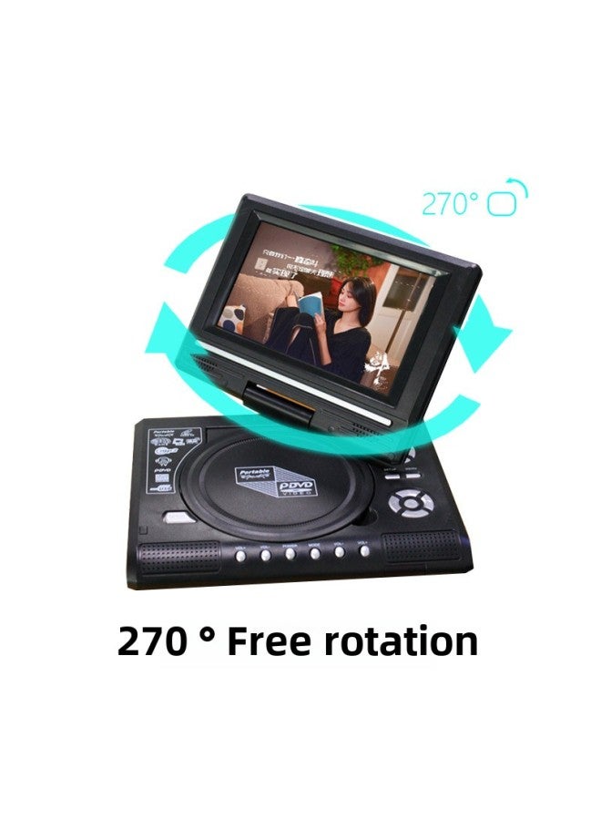 3C Children Learning TV EVD Player VCD Reader Portable Take-out Mobile DVD-Body Color:Black European Regulations - Image 3
