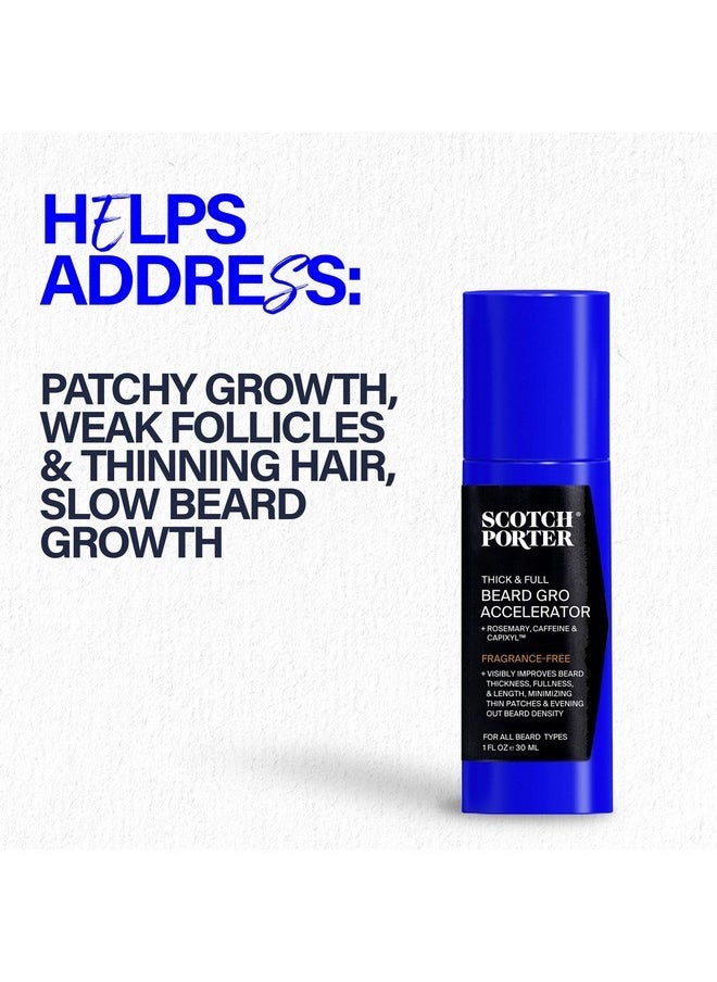 scotch porter Scotch Porter Thick & Full Beard Gro Accelerator with Capixyl, Caffeine & Rosemary - Stimulates & Strengthens Follicles for a Thicker, Fuller Beard - 1 oz  - Image 3
