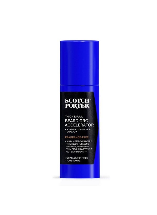 scotch porter Scotch Porter Thick & Full Beard Gro Accelerator with Capixyl, Caffeine & Rosemary - Stimulates & Strengthens Follicles for a Thicker, Fuller Beard - 1 oz  - Image 1