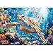 lamplig Puzzles for Adults 1000 Pieces Sea Turtle Puzzle 1000 Piece Challenging Ocean Jigsaw Puzzles with Letter on Back Gifts for Adults Stress Relief Birthday Game Night with Guide Poster - Image 2