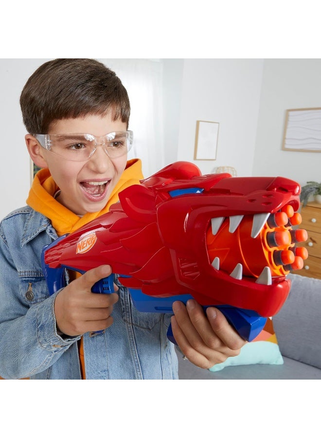 Nerf Junior Wild Lionfury, Easy Play Dart Blaster, 16 Nerf Elite Darts, Nerf Blaster Lion Toys, Outdoor Toys - Age 6 years & Up. - Image 1