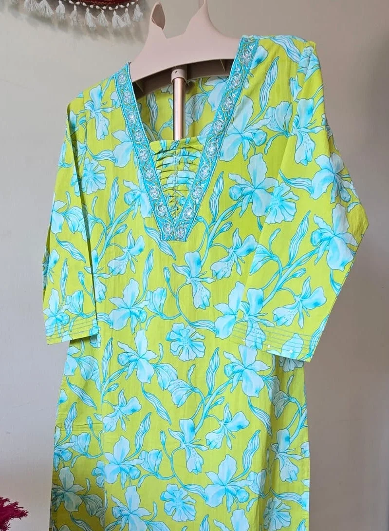THUGFIT GREEN 3 PIECE SUIT SUMMER WEAR