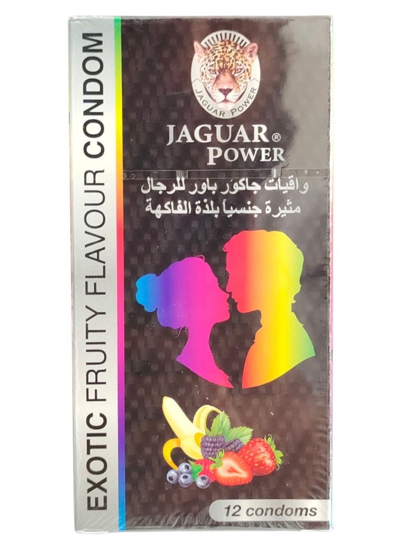 جاكوار باور واقيات جاكور باور بالفاكهة 12 واقي