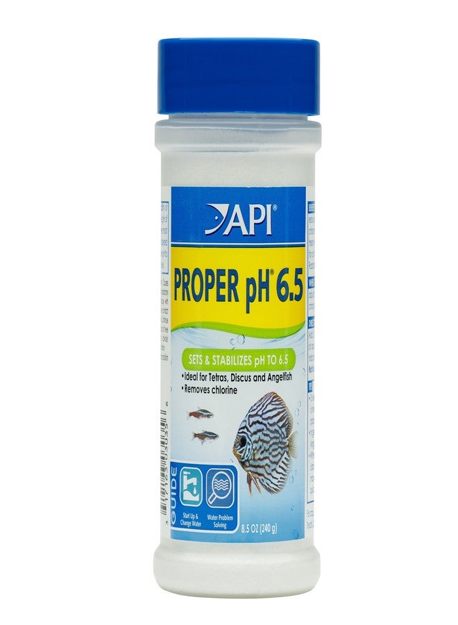 ايه بي آي مُثبّت درجة حموضة الماء لأحواض أسماك المياه العذبة API PROPER pH 6.5، عبوة 8.5 أونصة - Image 1