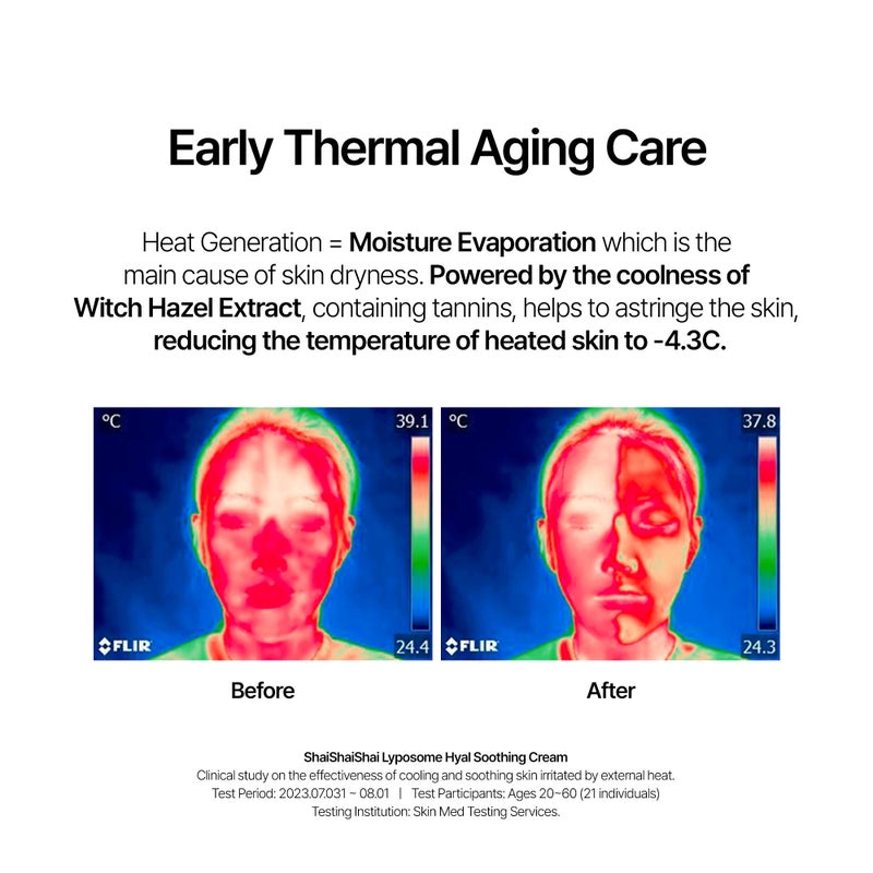 shaishaishai LIPOSOME HYAL Cica Deep Hydration & Moisture Care Face Cream, Lightweight Formula for Instant Cooling & Soothing Relief, Non-Greasy Formula for Dry & Redness-Prone Skin, 1.69 fl oz - Image 3