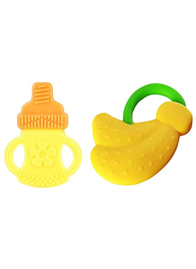 The Little Lookers Combo Silicone Fruit Shape Teether For Baby Toddlers Infants Children (Pack Of 2)  - Image 1