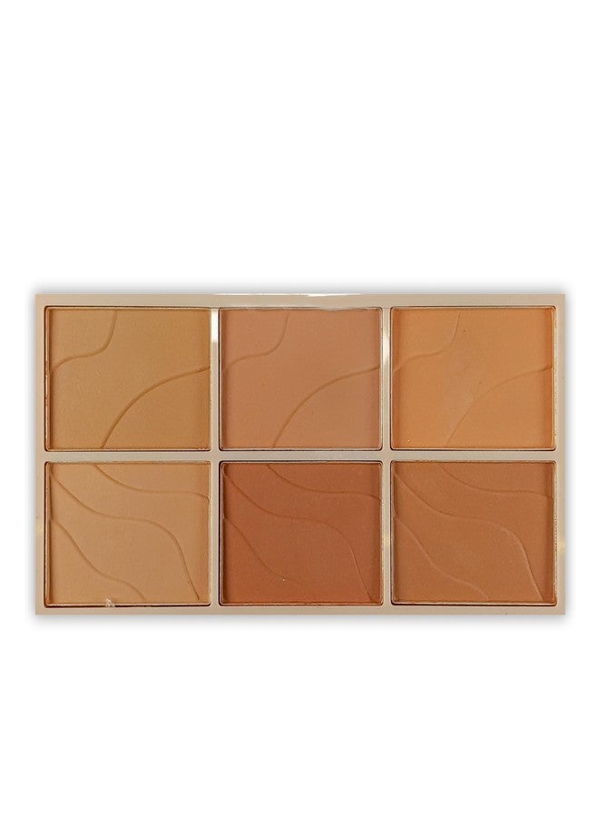 Bold Byte باليت أحمر خدود بستة ألوان | مجموعة إخفاء العيوب وتصحيح وتحديد ملامح الوجه | باليت خفيفة الوزن وسهلة الدمج للحصول على قاعدة مكياج مثالية | صغيرة الحجم ومناسبة للسفر - Image 1