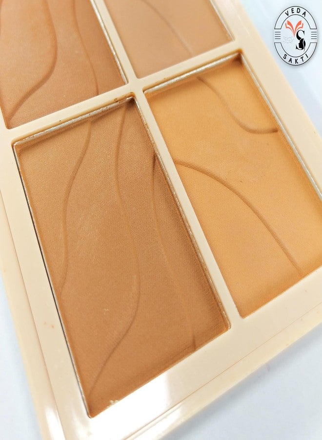 Bold Byte باليت أحمر خدود بستة ألوان | مجموعة إخفاء العيوب وتصحيح وتحديد ملامح الوجه | باليت خفيفة الوزن وسهلة الدمج للحصول على قاعدة مكياج مثالية | صغيرة الحجم ومناسبة للسفر - Image 5