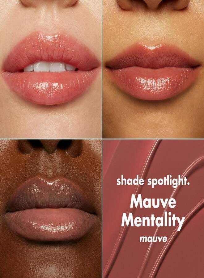 elf Glow Reviver Lip Oil Stick Mauve Mentality– Hydrating Tinted Lip Oil Balm with Squalane, Shea Butter & Jojoba Oil, Glossy Finish 3 ml - Image 2