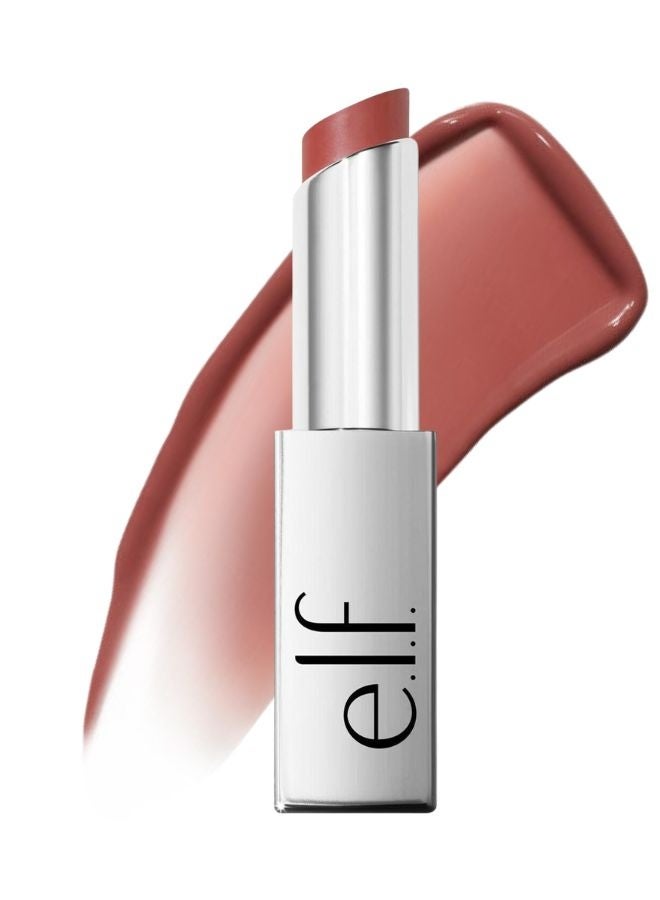 elf Glow Reviver Lip Oil Stick Mauve Mentality– Hydrating Tinted Lip Oil Balm with Squalane, Shea Butter & Jojoba Oil, Glossy Finish 3 ml - Image 1