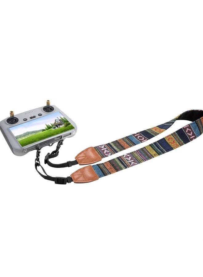 هاناتورا Lanyard Neck Strap with Aluminum Bracket for DJI RC,RC 2(Air 3,Mini 3, Mini 3 Pro,Mavic 3 Classic) Drone Remote Control Clasp Accessories(Color) - Image 1