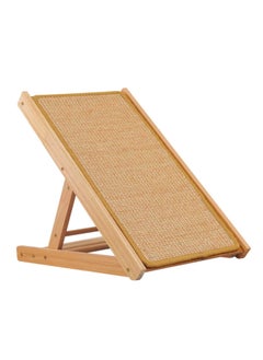 Arabest Cat Scratcher Ramp 19'' with Replaceable Sisal Mat Three Different Adjustable Height Pet Mobility Ramp for Cats  Made Of Original Natural Wood  - Image 1