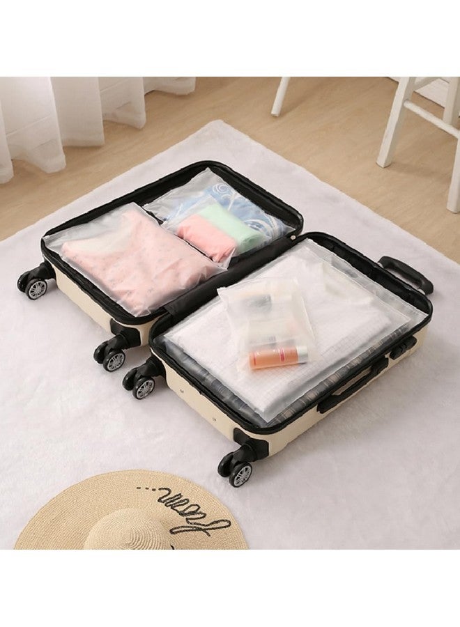 ZURATO 5pc Set Transparent Packing Bags for Travelling, Zip Bags for Clothes, Cosmetic, Jewellery, Tolitary, Shoes Storage Bag for Travel Organizer, Zip Lock Bag with Air Vent Hole (4 Set) - Image 3