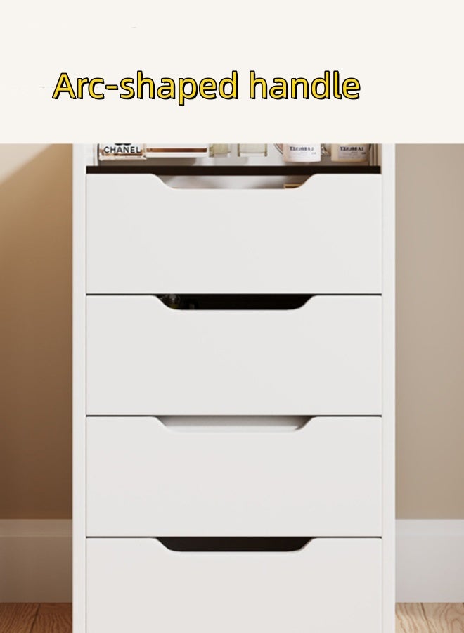 JCB CHIC Dressing Table With Cabinet And Stool,Minimalist Vanity Desk with Flip Top Mirror and Lights,Corner Makeup Vanity Table With 3 Drawers,Cream Wind Multi-functional Bedside Table Storage Shelf For Home 40×40×82CM - Image 5