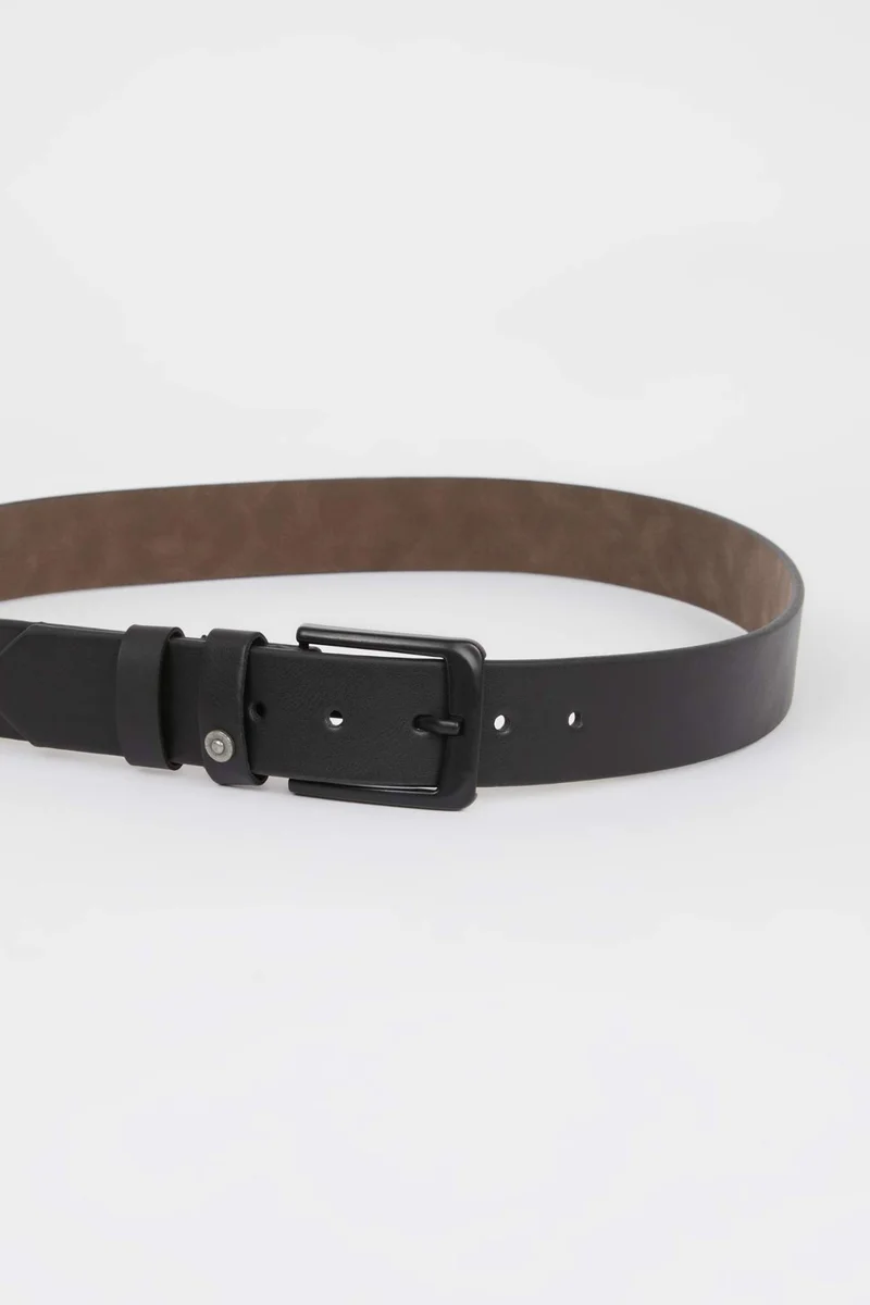 Defacto  Man Rectangle Clasp Faux Leather Denim Belt for Men | Best Price UAE