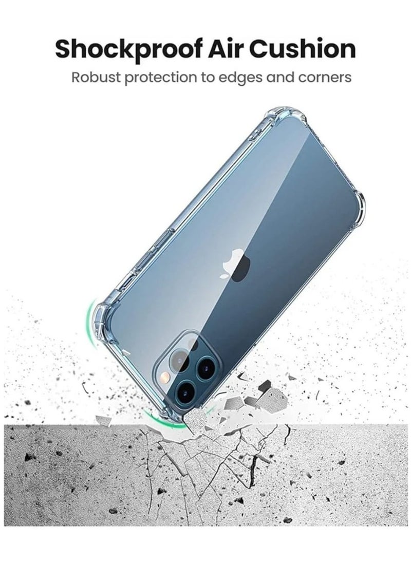 traditious Clear Case for iPhone 12 Pro Max 6.7-Inch – Shockproof Bumper Cover with Anti-Scratch Clear Back – Transparent Protective Case  - Image 4