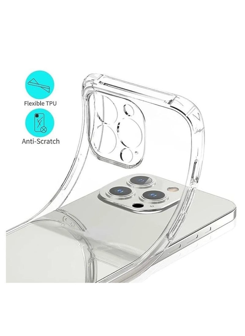 traditious Clear Case for iPhone 12 Pro Max 6.7-Inch – Shockproof Bumper Cover with Anti-Scratch Clear Back – Transparent Protective Case  - Image 5