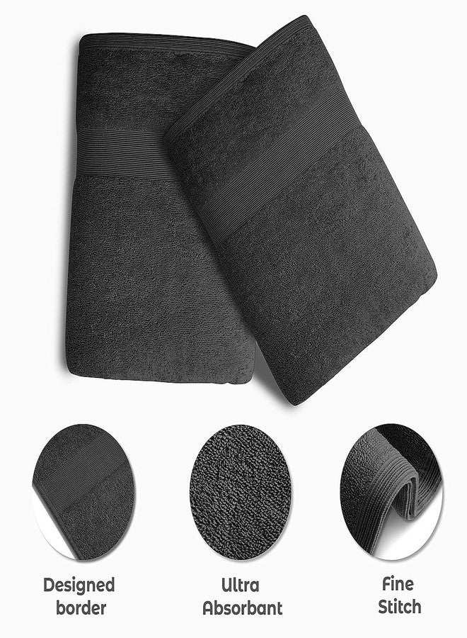 Softolle Luxury Bath Towels Set of 4 (27” x 54”) | Towels for Bathroom | Super Soft | Highly Absorbent Towels for Home, Spa, Gym (Grey) - Image 2