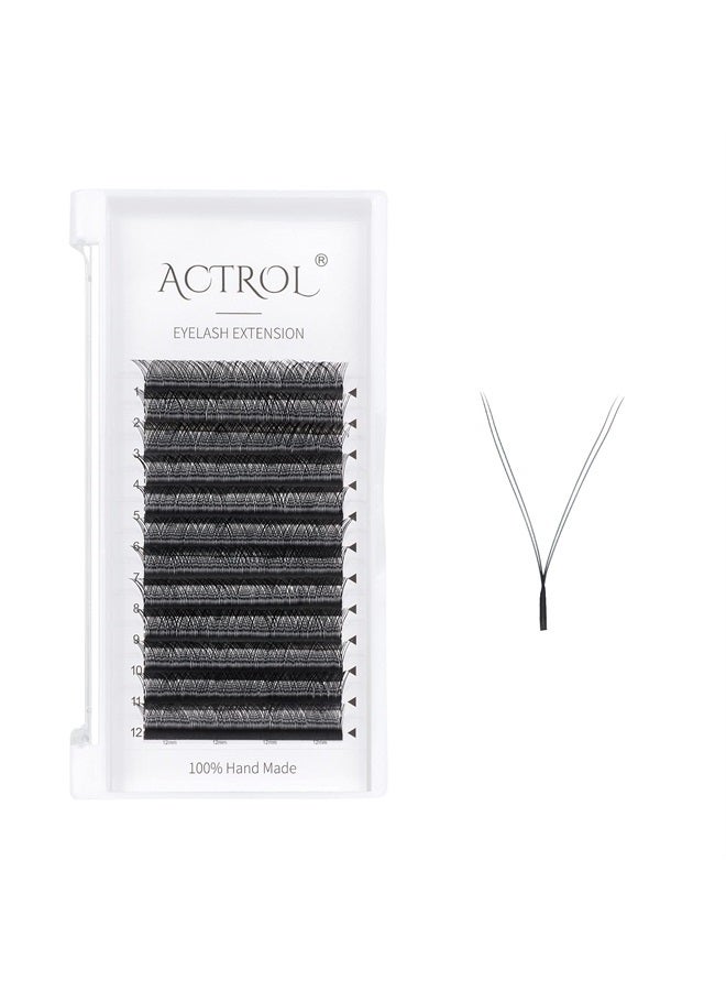 ACTROL YY Eyelashes Extension Lashes Black D Curl 0.05mm 13mm Lash Volume Extension Easy Fans Y Shaped Premade Soft Eyelashes Supply - Image 1