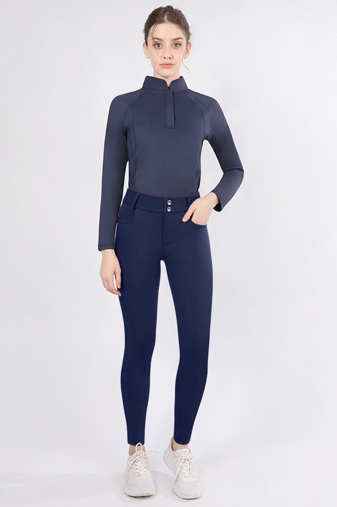 عام مقعد كامل سيليكون الفروسية السراويل ركوب الخيل ملابس النساء - Image 2