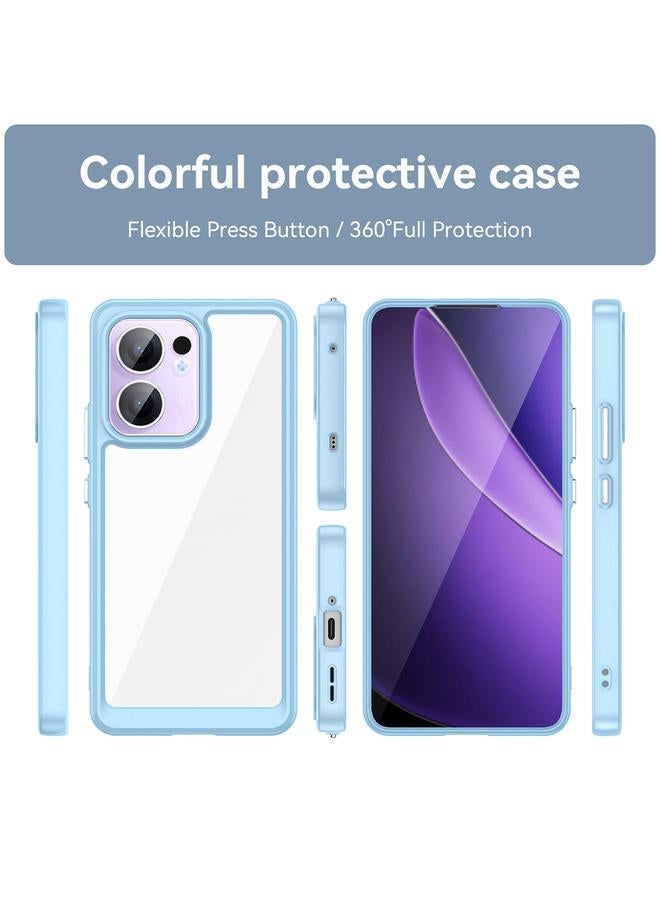 اس-توب جراب لهاتف OPPO Reno13 F من سلسلة ملونة من الأكريليك الهجين المصنوع من مادة TPU - Image 2