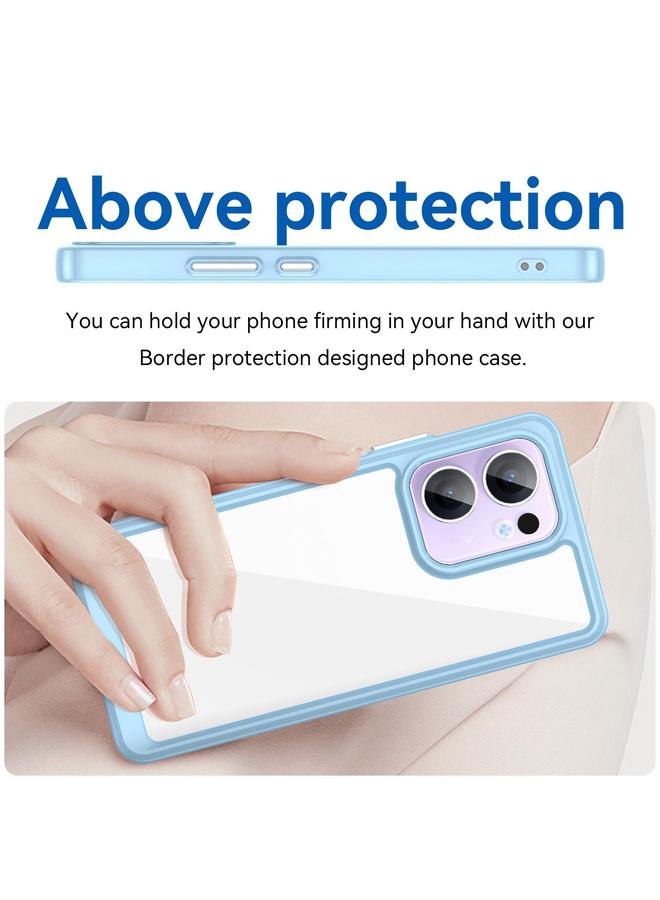 اس-توب جراب لهاتف OPPO Reno13 F من سلسلة ملونة من الأكريليك الهجين المصنوع من مادة TPU - Image 4