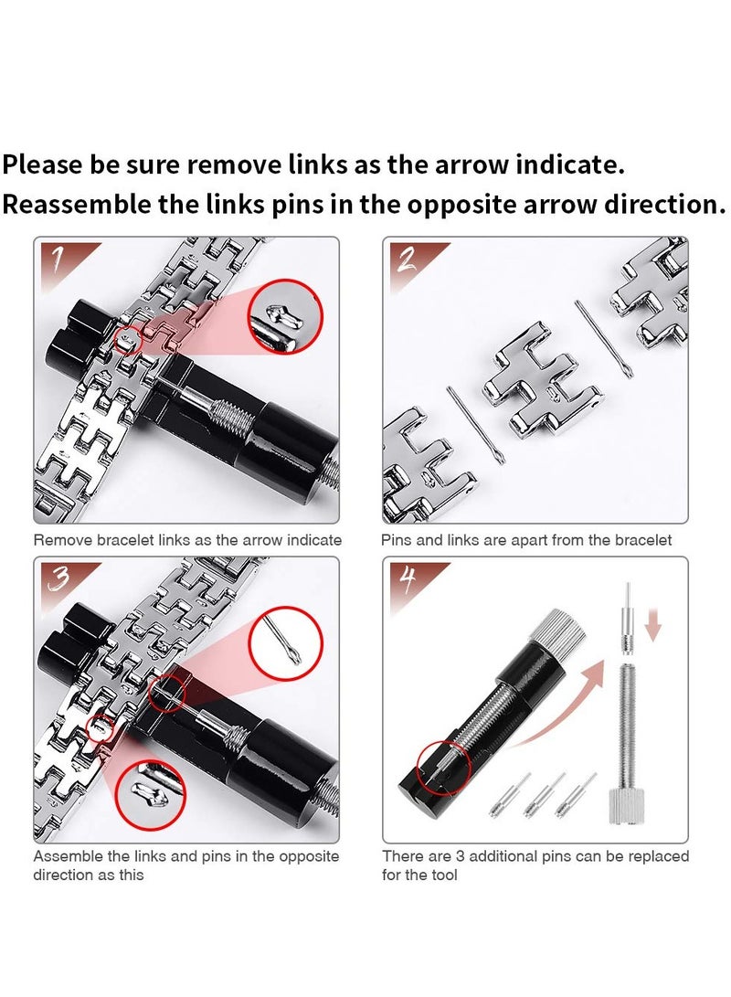 KASTWAVE Women Girls Stylish Band for Samsung Galaxy Watch(42mm)/Galaxy Watch3(41mm)/Active/2(40mm)/(44mm)/Ticwatch 2, Stainless Steel 20mm Jewelry Watch Strap Wrist Rhinestones Bracelet - Image 5