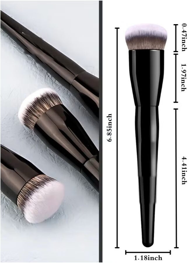 Hikma Beauty Flat Foundation Brush for Even Coverage, perfect for applying and blending liquid or powder foundation for a flawless finish, makeup brush, foundation brush, flat foundation brush, makeup brushes, makeup brushes, brushes, make up tool, makeup essentials, big makeup brush, foundation blending, professional makeup brush. - Image 3