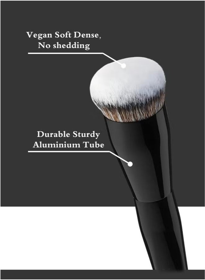Hikma Beauty Flat Foundation Brush for Even Coverage, perfect for applying and blending liquid or powder foundation for a flawless finish, makeup brush, foundation brush, flat foundation brush, makeup brushes, makeup brushes, brushes, make up tool, makeup essentials, big makeup brush, foundation blending, professional makeup brush. - Image 2