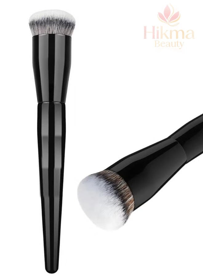 Hikma Beauty Flat Foundation Brush for Even Coverage, perfect for applying and blending liquid or powder foundation for a flawless finish, makeup brush, foundation brush, flat foundation brush, makeup brushes, makeup brushes, brushes, make up tool, makeup essentials, big makeup brush, foundation blending, professional makeup brush. - Image 1