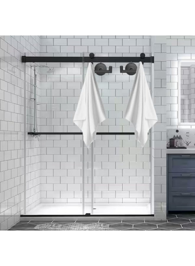 DGYB Double brushed nickel towel hooks for bathroom, set of 2 sturdy suction cup hooks for shower and indoor shower, 15 pound suction hooks - Image 4