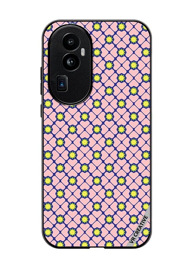VR CREATIVE Protective Case Cover For Oppo Reno 10 Pro Plus Abstract Clover Leaves Geometric Retro Design Multicolour - Image 1