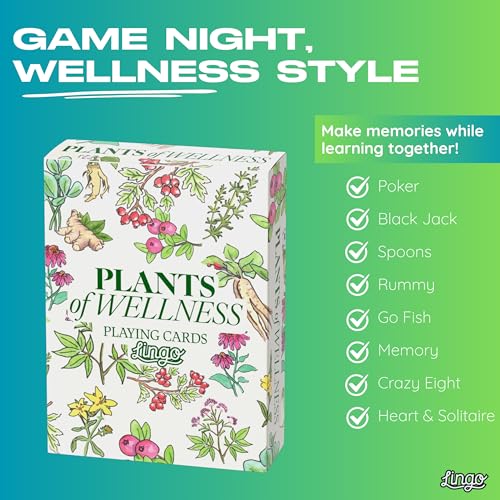 Lingo Plants of Wellness Playing Cards Holistic Healing Plant Power on Every Card - Image 5