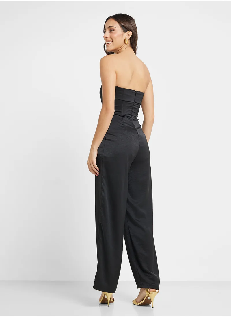 جديد روز Pocket Detail Bandeau Jumpsuit