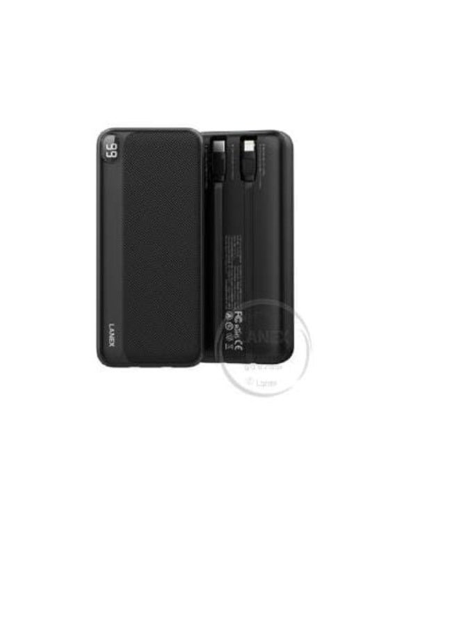LANEX Lanex N3 2 In 1 Backup Battery (Type C Lightning) 1 Type C 1 Lightning 2.1A 10000mAh Led Screen  - Image 1