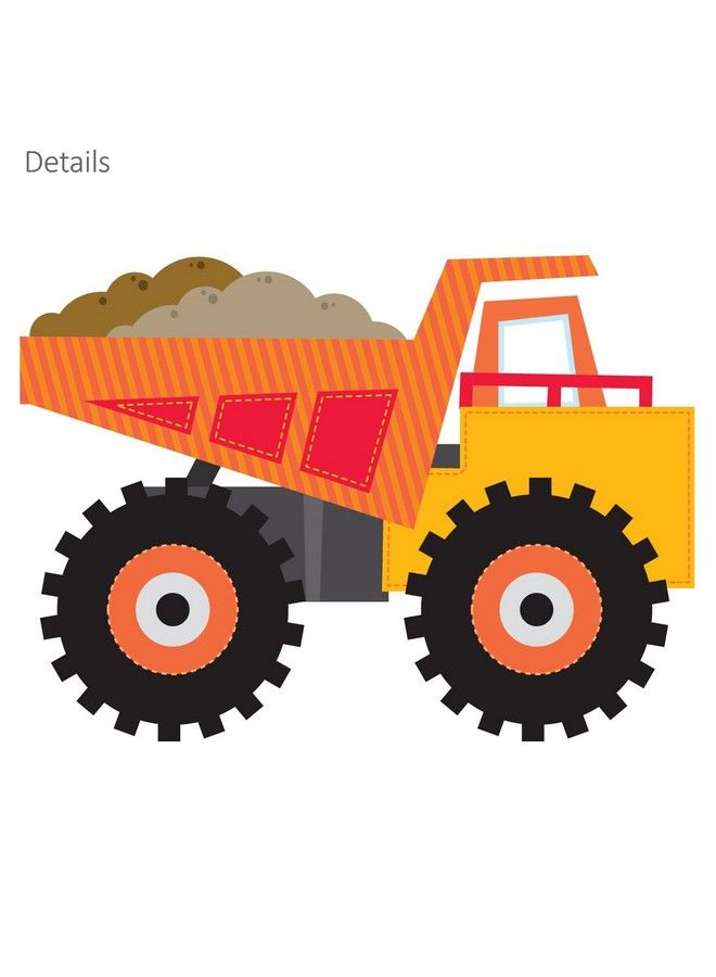 Decowall Dw1612 Construction Site Kids Wall Stickers Wall Decals Peel And Stick Removable Wall Stickers For Kids Nursery Bedroom Living Room D?Cor - Image 5