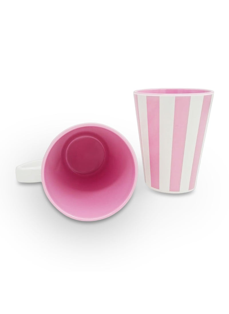 Superware Superware | Pure Melamine | Coffee Mug – Vertiline Beauty Pink 440ml. (Pack of 2) | Stain Free, Glazed Finish  - Image 3