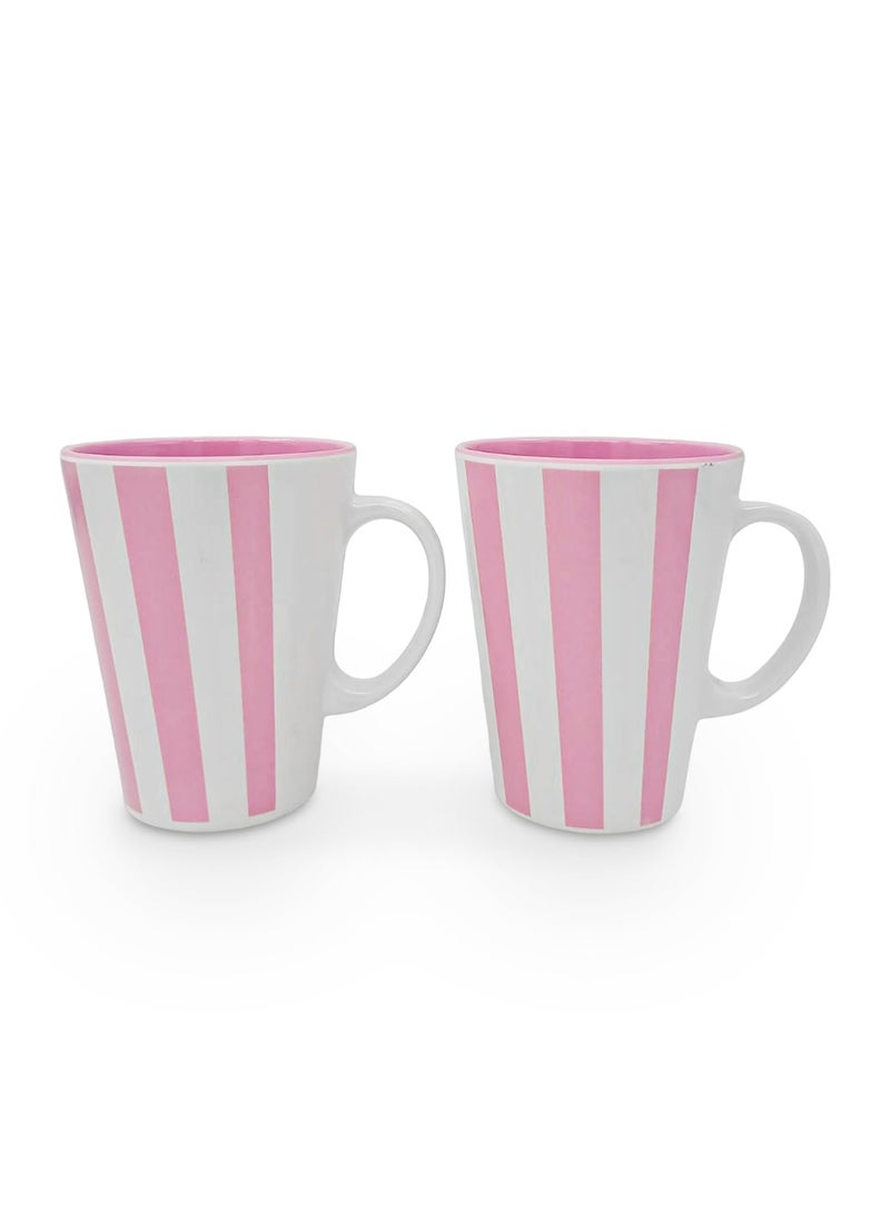 Superware Superware | Pure Melamine | Coffee Mug – Vertiline Beauty Pink 440ml. (Pack of 2) | Stain Free, Glazed Finish  - Image 1