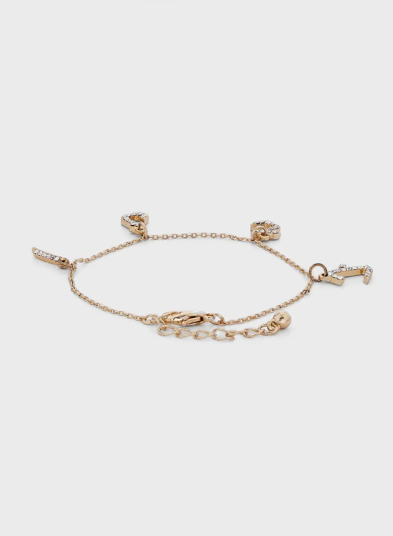 Khizana Hobb-Diamante Charm Bracelet