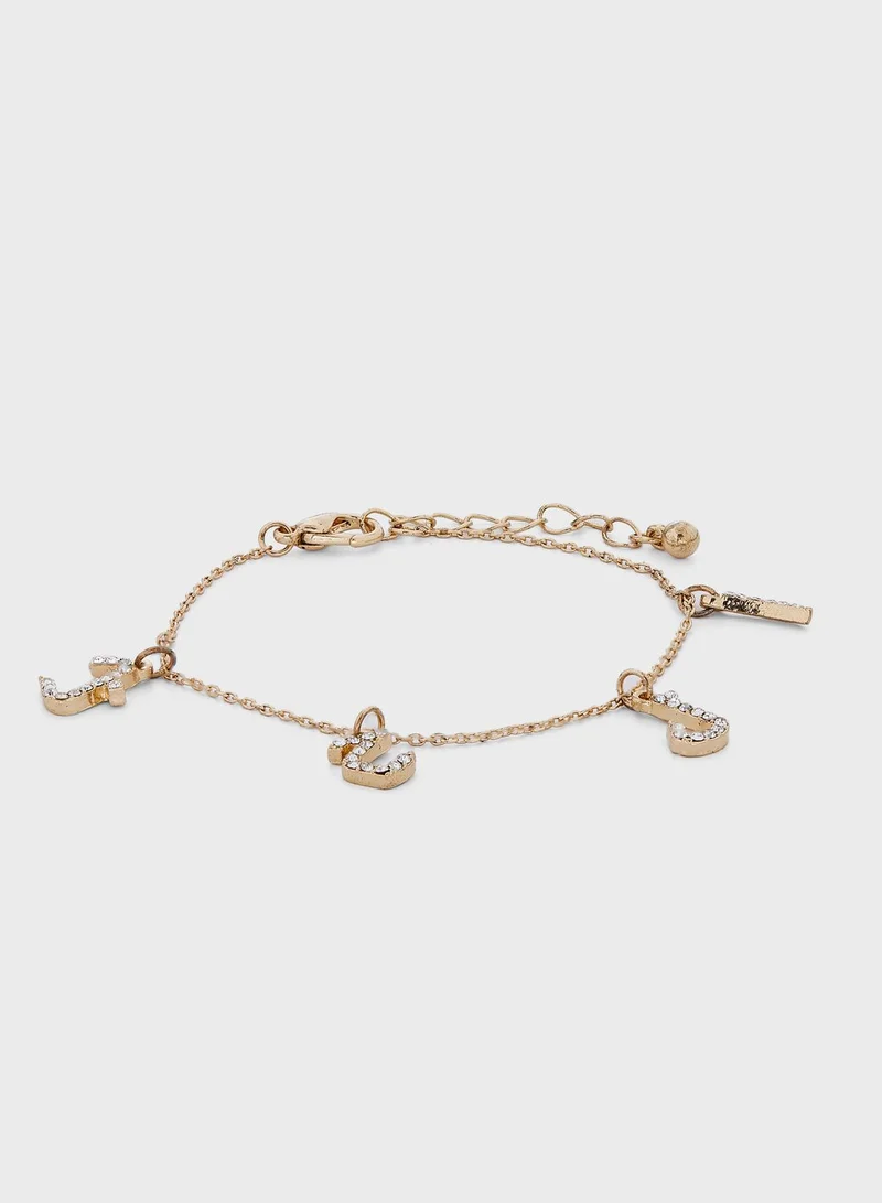 Khizana Hobb-Diamante Charm Bracelet