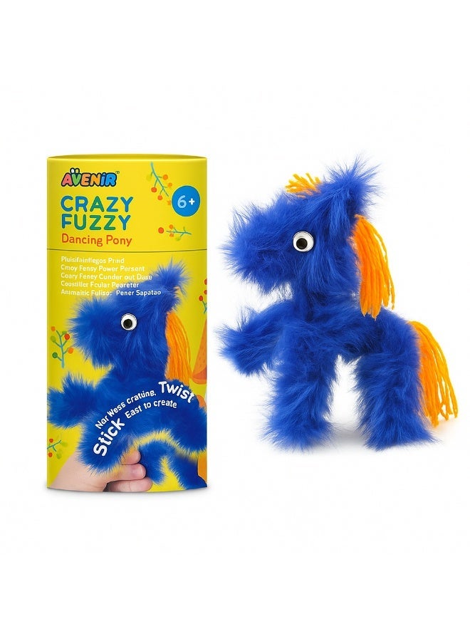 Avenir - Crazy Fuzzy Dancing Pony Craft Kit – Fun Hands-On DIY Project for Kids | Creative Educational Activity for Self-Esteem, Learning & Play - Image 1