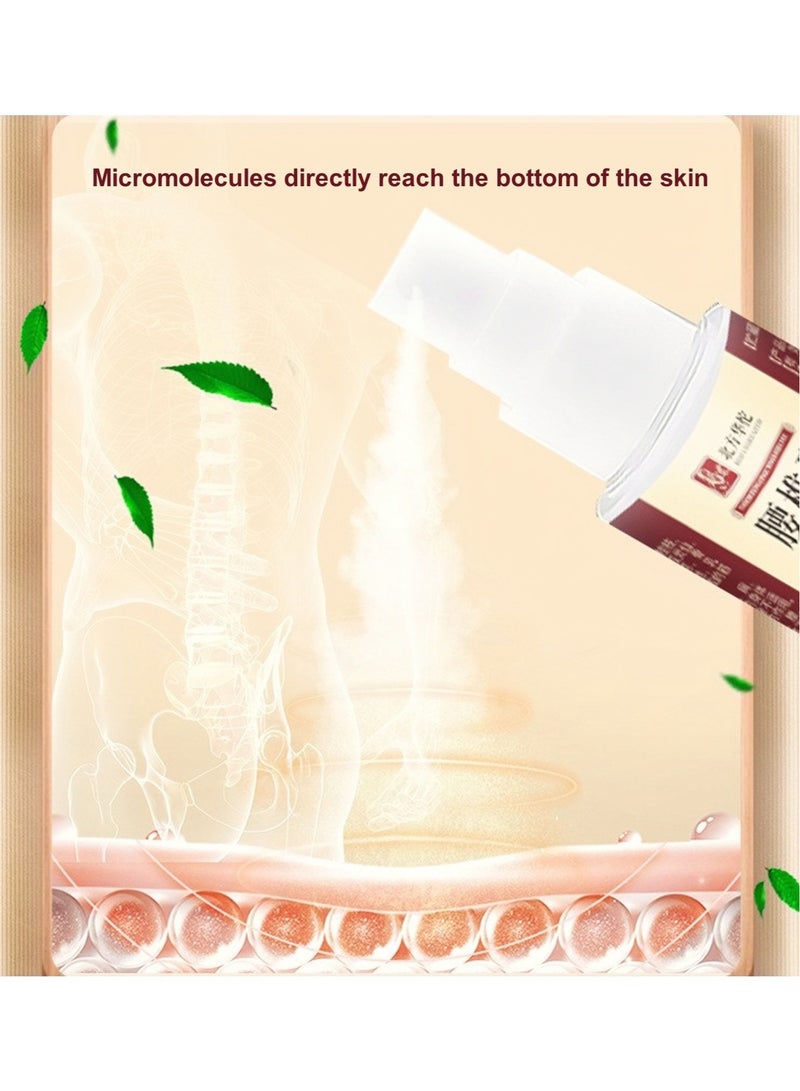 بخاخ لآلام الظهر، سائل لعلاج العضلات والعظام للخصر، بخاخ لتخفيف آلام الركبة، جل بارد للعمود الفقري، رذاذ عشبي لتخفيف آلام المفاصل 35 مل - Image 3