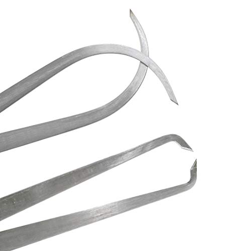 Yoohey 8" Stainless Steel Inside Outside Caliper Set Bent-Leg and Straight-Leg Inside Outside Caliper Tools Set for Measuring Pottery Clay Ceramic Sculpture 1Pair - Image 3