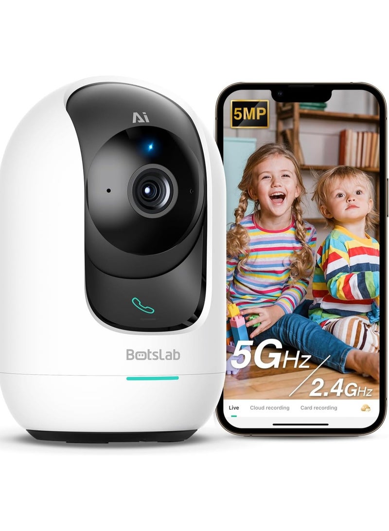 Botslab Indoor 5M Pan Tilt Zoom Smart Security Camera, AI Human and Motion Detection PTZ Indoor Camera for Home, 2-Way Audio and Night Vision for Baby, Pet, Elder, Compatible with Alexa - Image 5