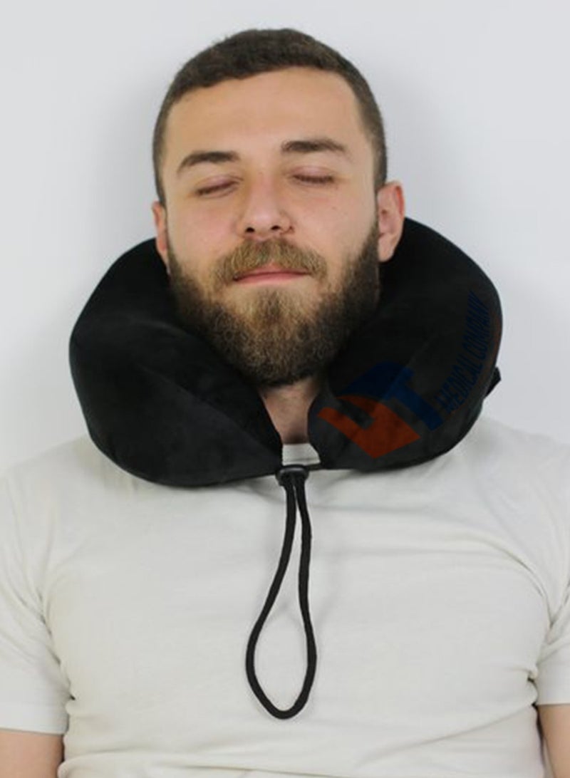 HT Premium Medical Pillow Made of High-Quality Memory Foam - Black - Image 3