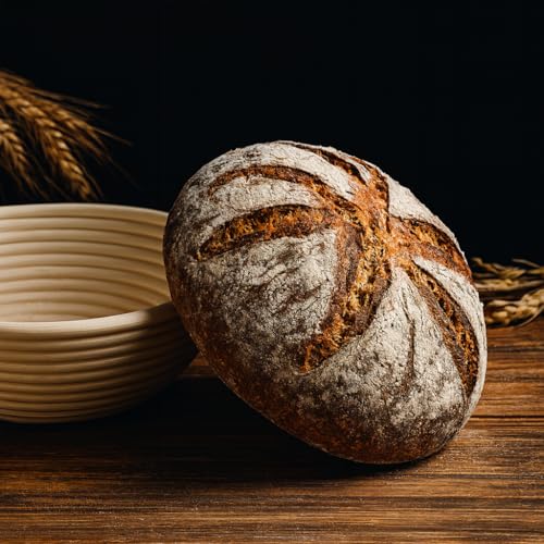 Saint Germain Bakery Premium Round Bread Banneton Basket with Liner - Perfect Brotform Proofing Basket for Making Beautiful Bread (8 inch) - Image 5