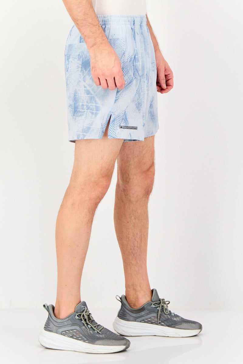 Adidas شورتات جري رياضية للرجال، مقاس مثالي، لون أزرق مغسول - Image 2