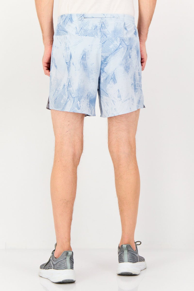 Adidas شورتات جري رياضية للرجال، مقاس مثالي، لون أزرق مغسول - Image 4